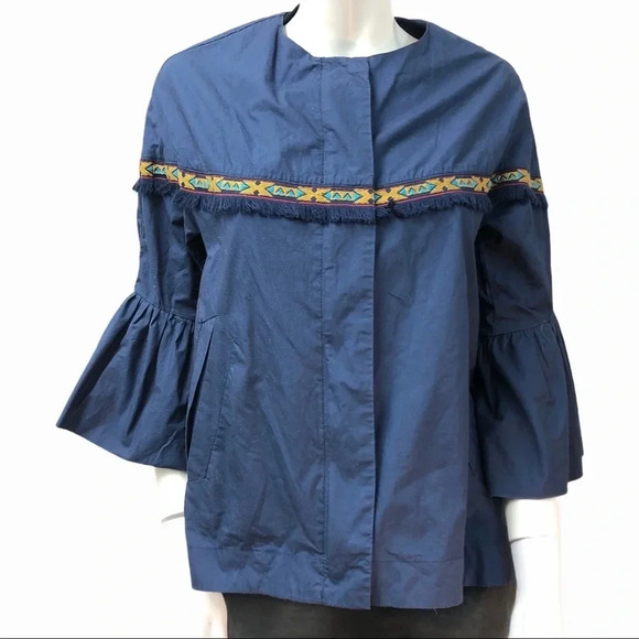 Zara Jackets & Blazers - Zara outerwear‎ blue bell sleeve jacket s